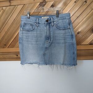 Madewell Light Blue Denim Mini Skirt